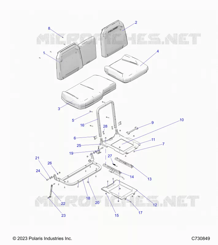 SEAT ASM. AND SLIDER