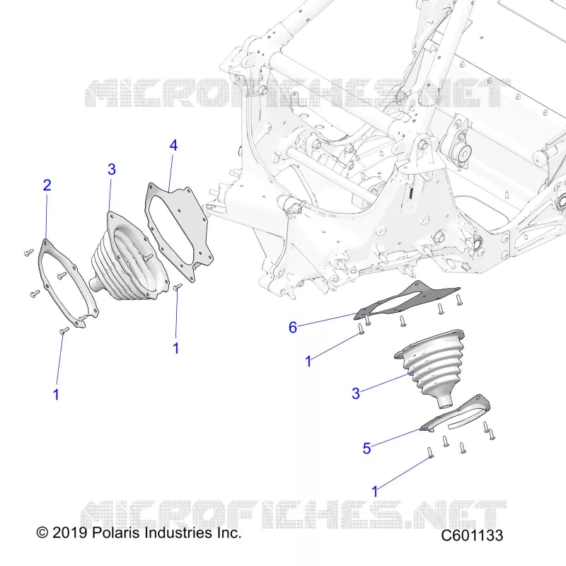 CHASSIS, TIE ROD BOOT ASM.