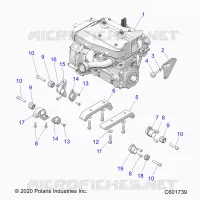 ENGINE, MOUNTING & LONG BLOCK