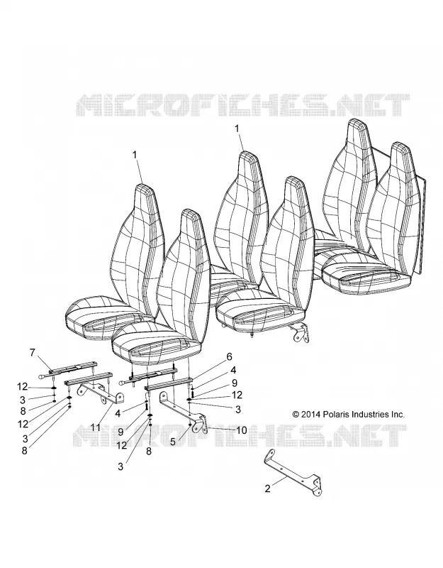 SEAT, BUCKET, 4 PASSENGER AND 6 PASSENGER