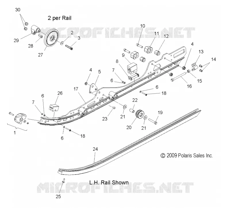 SUSPENSION, RAIL MOUNTING
