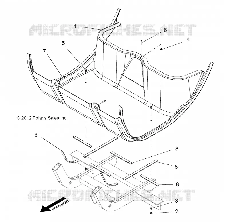 FLOOR PANEL, 2 PASSENGER