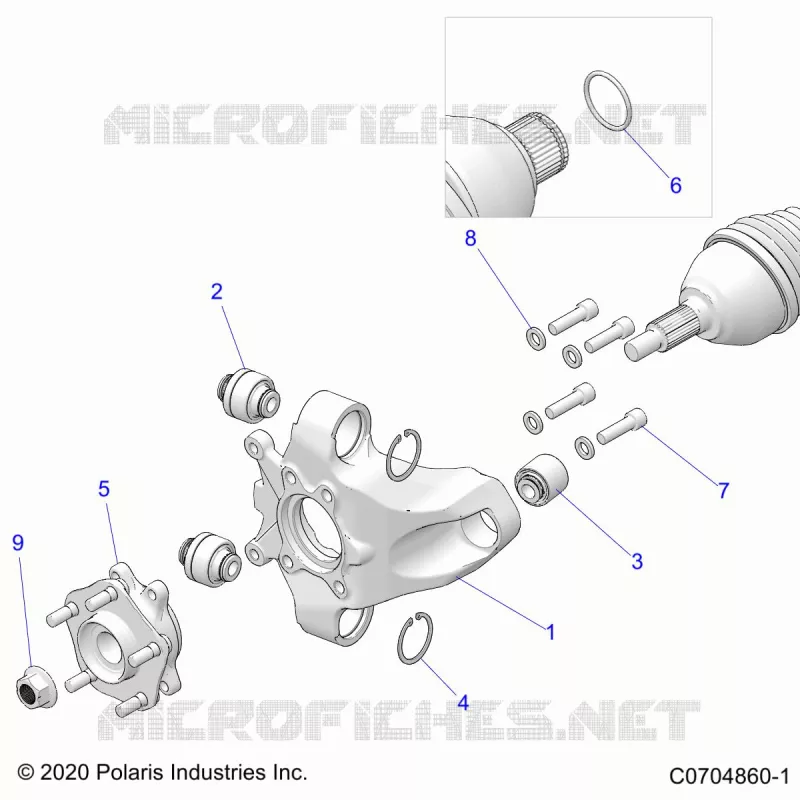 SUSPENSION, REAR CARRIER AND HUB