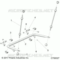 SUSPENSION, REAR STRUT STABILIZER