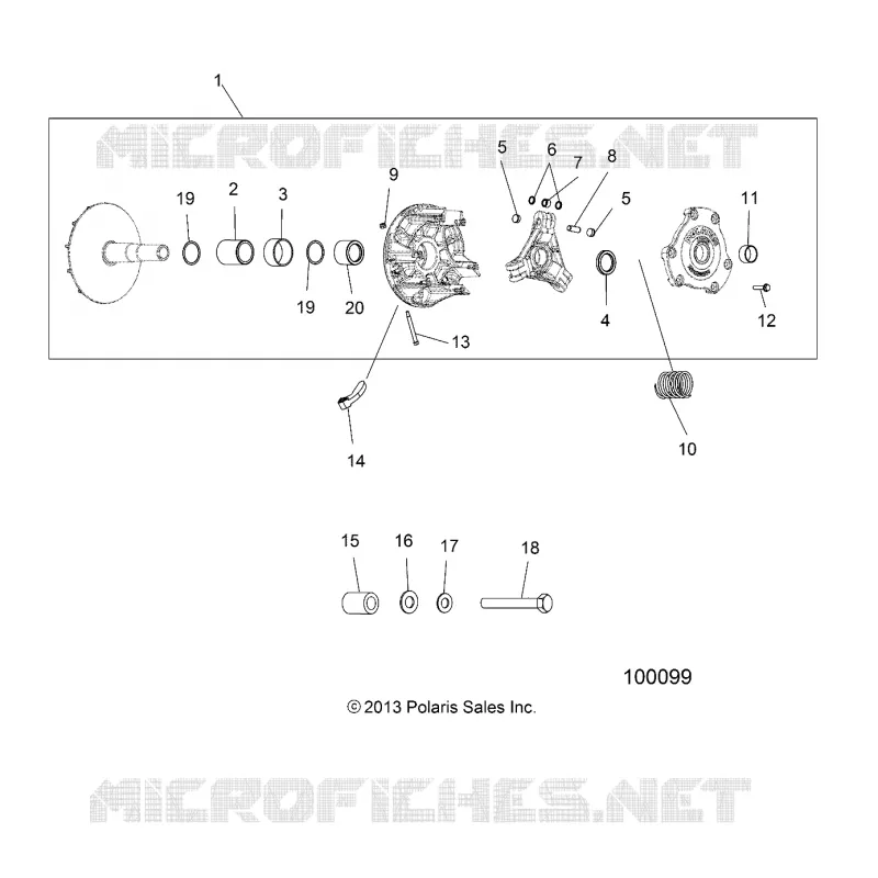 DRIVE TRAIN, PRIMARY CLUTCH