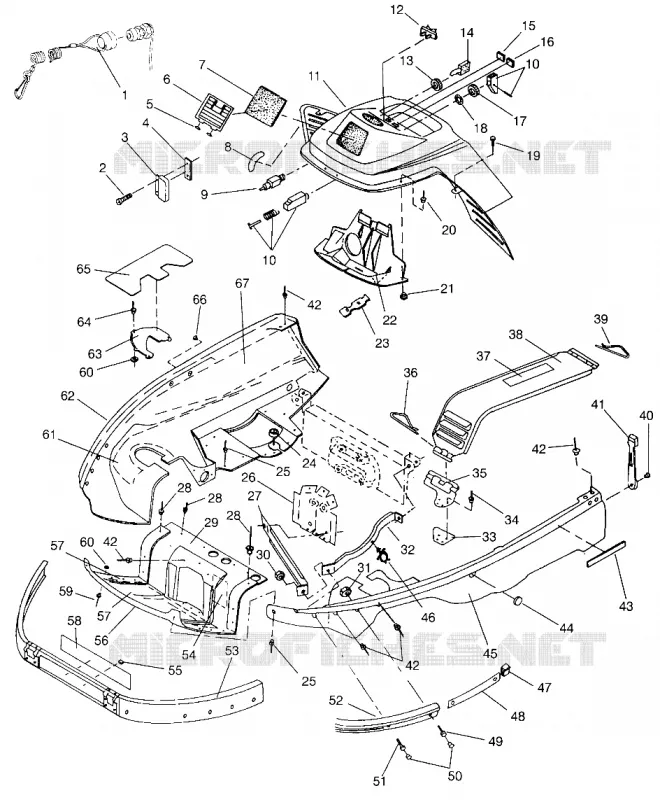 NOSEPAN   CONSOLE LITE GT 0963133 AND EUROPEAN LITE GT E963133 (4933083308A007)