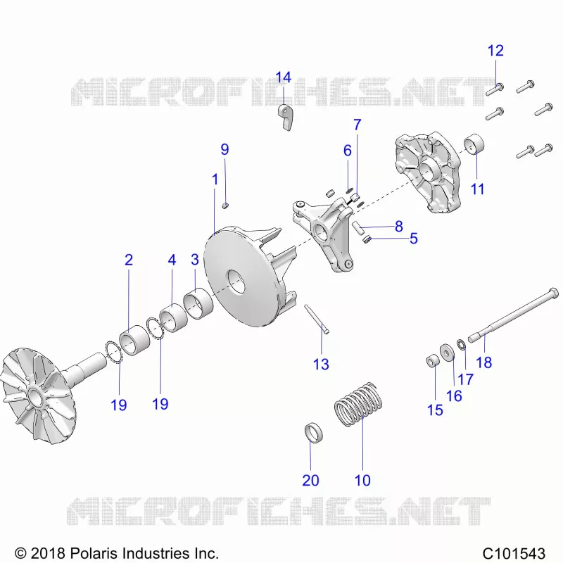 DRIVE TRAIN, PRIMARY CLUTCH