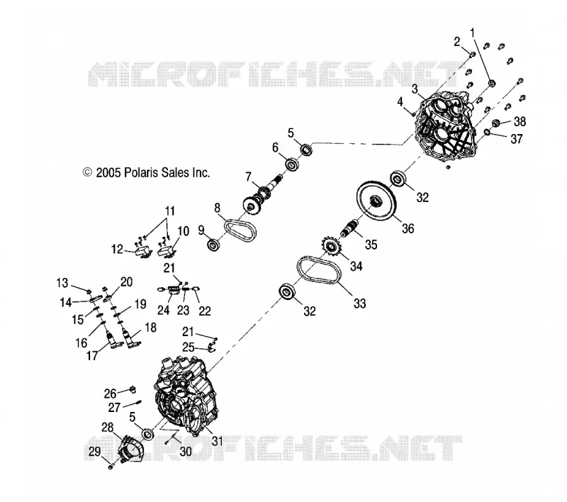 DRIVE TRAIN, MAIN GEARCASE