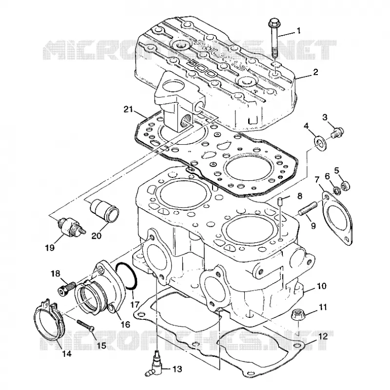 CYLINDER 500 INDY 0982764(A)(B) AND EUROPEAN 500 INDY E982764A (4942104210C008)