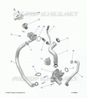 ENGINE, WATERPUMP AND BYPASS