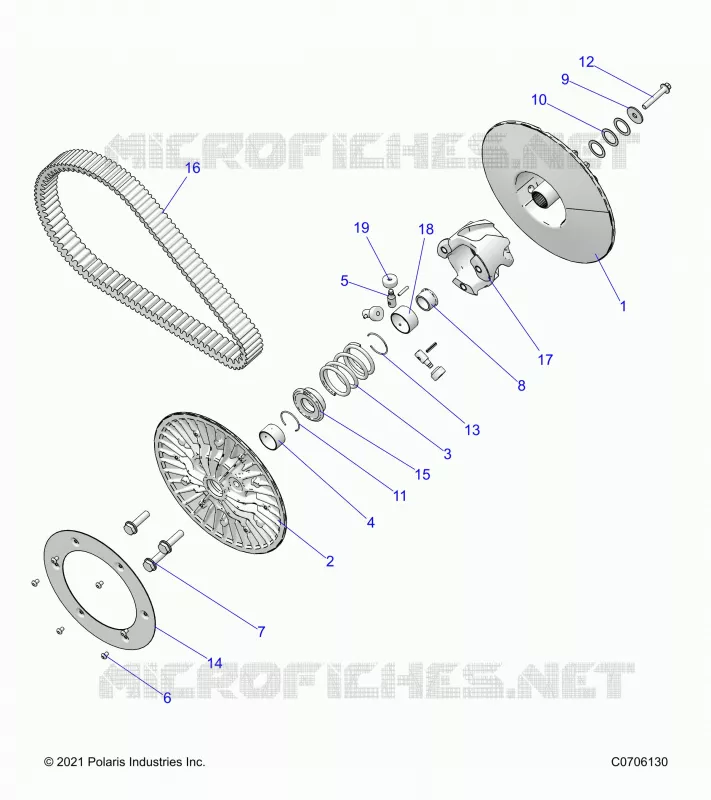 DRIVE TRAIN, SECONDARY CLUTCH