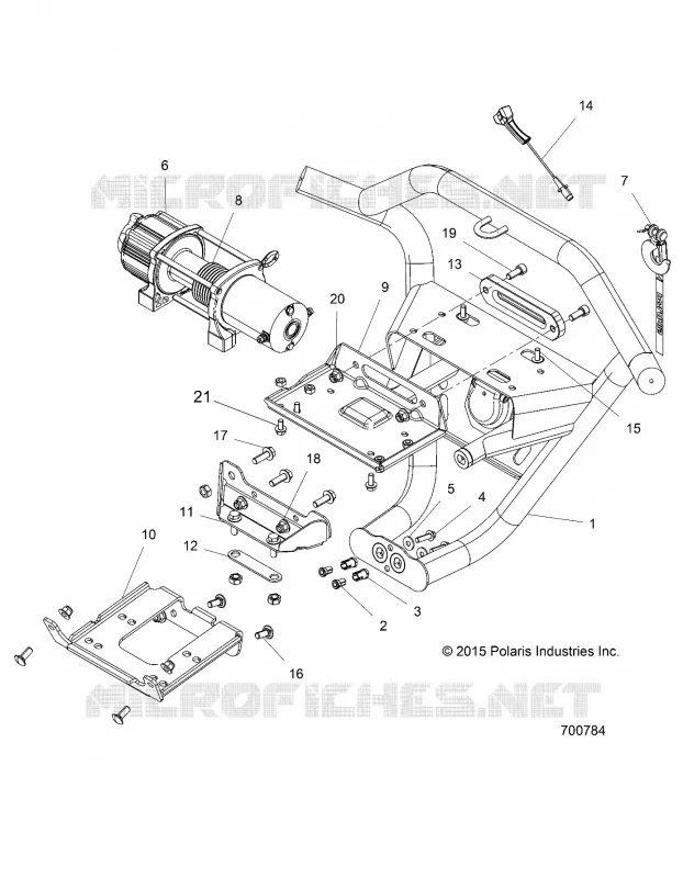 FRONT BUMPER, W/WINCH