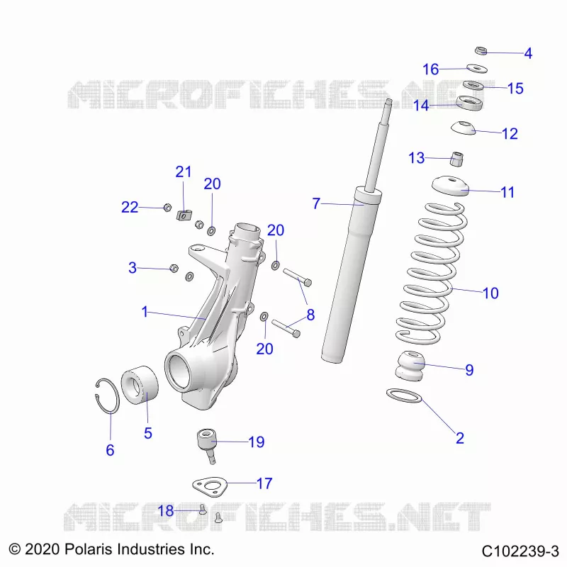 SUSPENSION, FRONT STRUT 