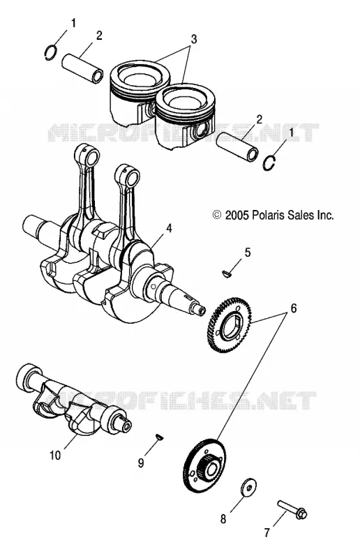 CRANKSHAFT AND PISTON