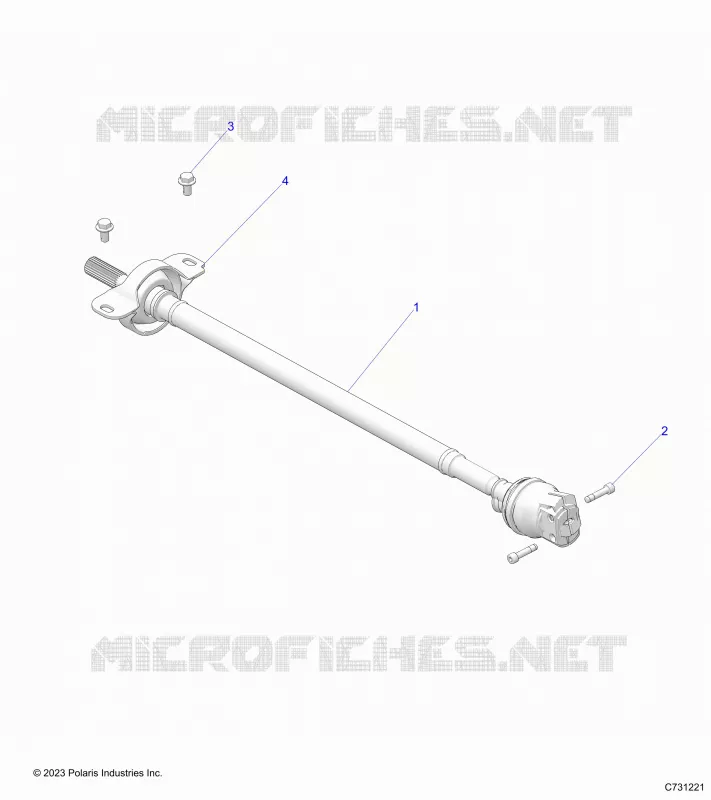 DRIVE TRAIN, FRONT PROP SHAFT