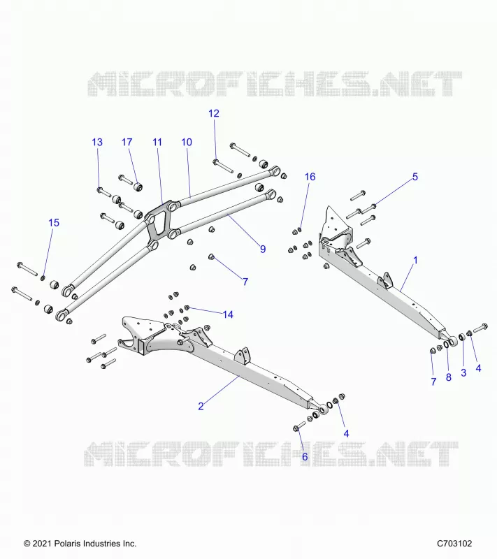 REAR SUSPENSION CONTROL ARMS