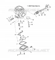 ENGINE, CARBURETOR LOWER