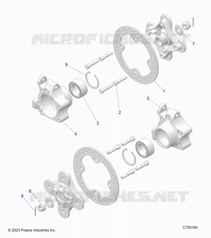 SUSPENSION, REAR CARRIER AND HUB