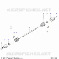 DRIVE TRAIN, DRIVE SHAFT, FRONT