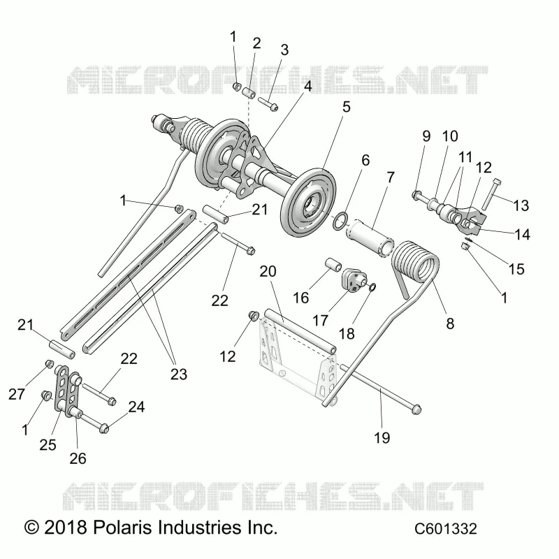 SUSPENSION, REAR TORQUE ARM