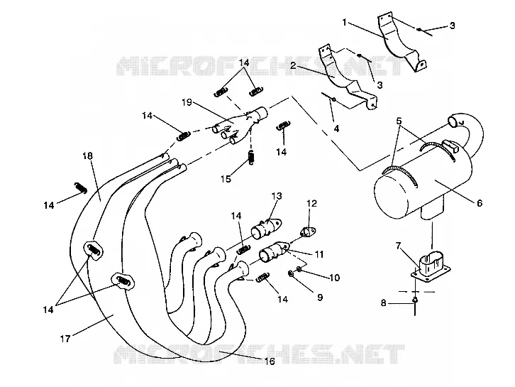 EXHAUST SYSTEM STORM/0930782 AND STORM SKS/0930582 (4923032303026A)