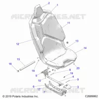 SEAT ASM.- Z22GAE92AJ/BJ/GAK92AP/BP/GAV92AP/BP (C2689862)