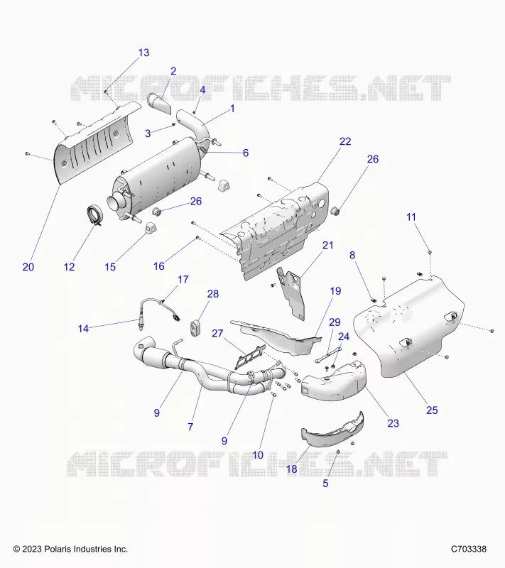 ENGINE, EXHAUST SYSTEM