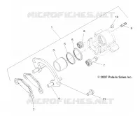 FRONT BRAKE CALIPER, US