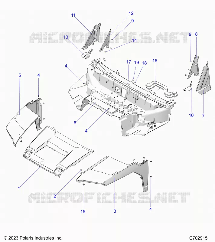 HOOD, LINER, FRONT FENDERS,  PILLARS