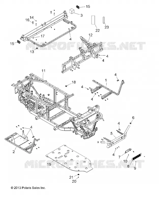 CHASSIS, FRAME AND FRONT BUMPER