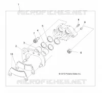 BRAKES, FRONT BRAKE CALIPER