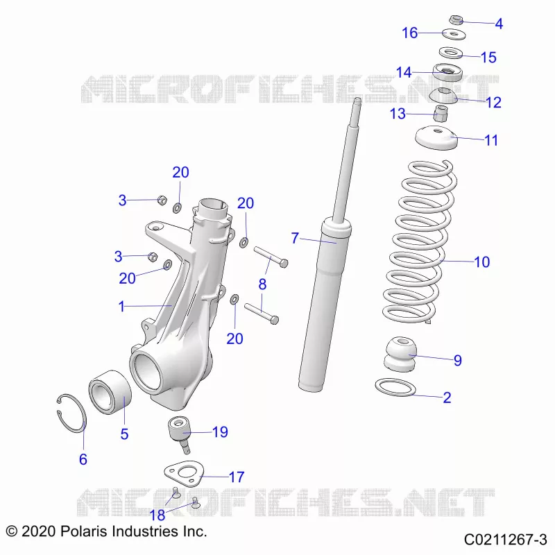 SUSPENSION, FRONT STRUT 