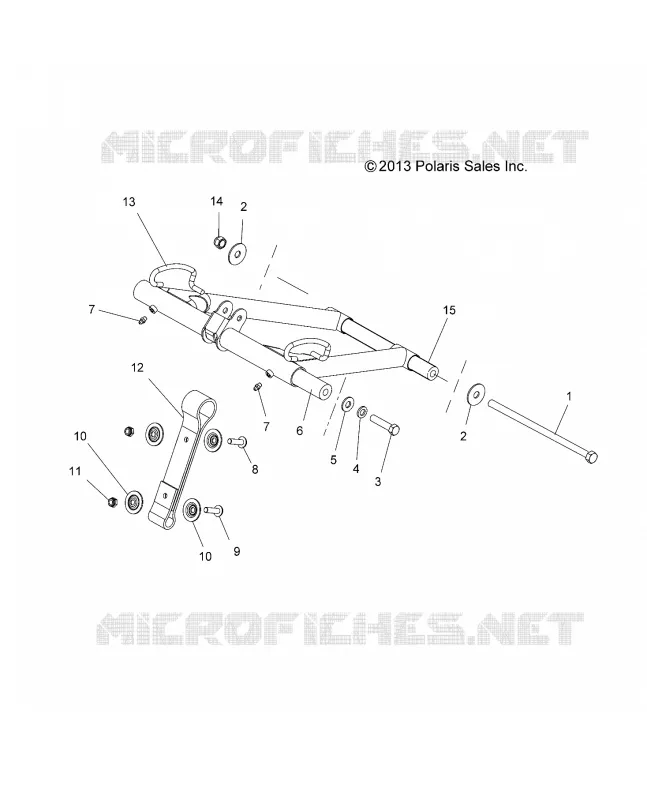 SUSPENSION, FRONT TORQUE ARM