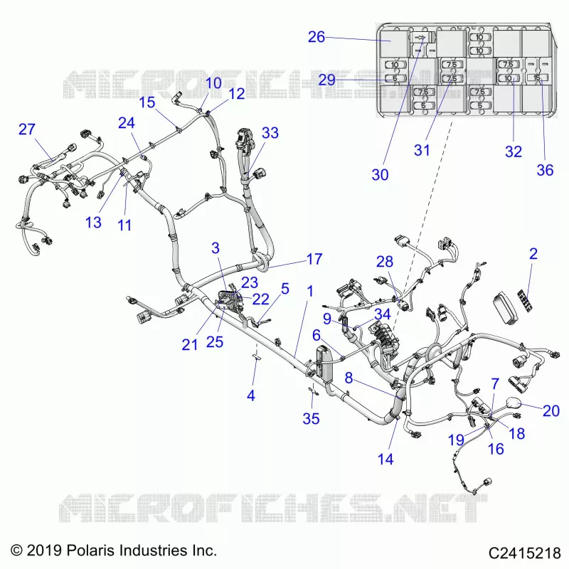 WIRE HARNESS, CHASSIS -Z20RAD92AC/BC/AR/BR (C2415218)