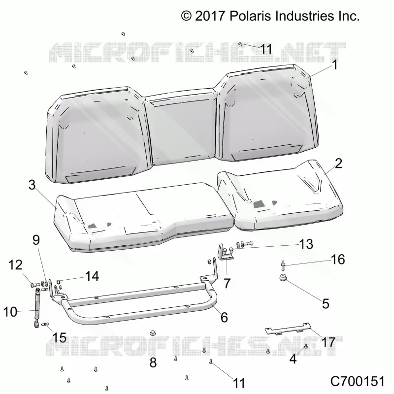 SEAT ASM. REAR