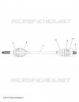 DRIVE TRAIN, REAR DRIVE SHAFT