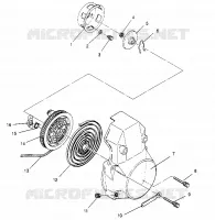 RECOIL STARTER ASSEMBLY  500 EFI 0952774, EFI SKS 0952574,   EFI SKS PT 095 (4929052905D004)