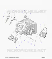 ENGINE, INTAKE MANIFOLD, THROTTLE BODY, FUEL RAIL