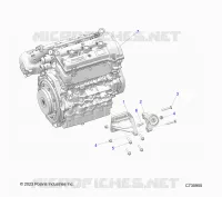 ENGINE, MOUNTING AND LONG BLOCK- R24XAW1RAH/BH/AS/BS/A9/B9 (C730955)
