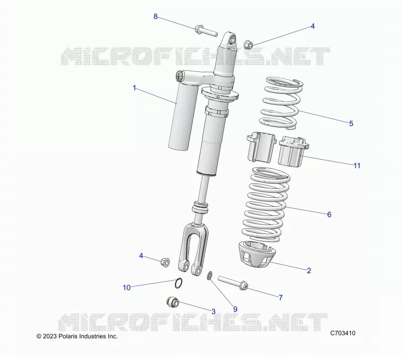 SUSPENSION, FRONT SHOCK MOUNTING, STANDARD/PREMIUM