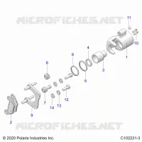 BRAKES, REAR CALIPER
