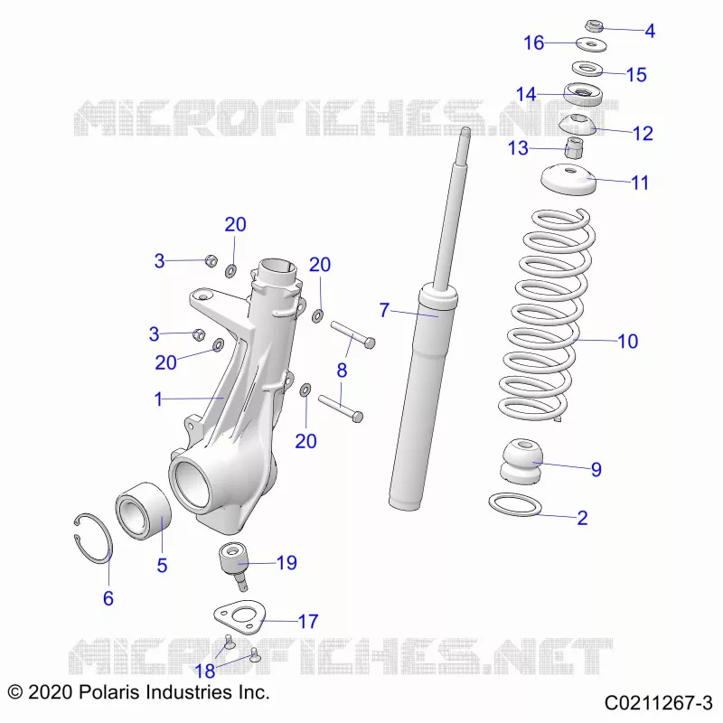 SUSPENSION, FRONT STRUT 