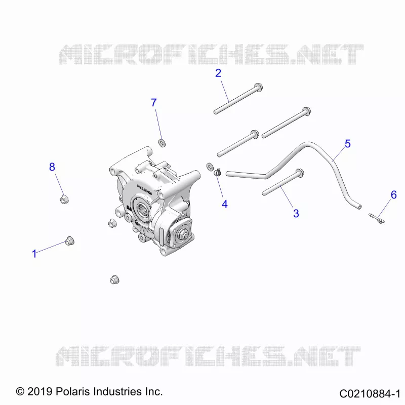 DRIVE TRAIN, GEARCASE MOUNTING, REAR