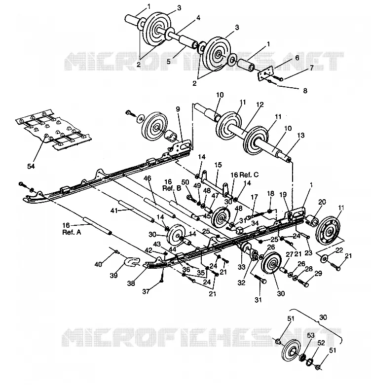 SUSPENSION ASSEMBLY WIDETRAK GT 0942061 (49261126110019)