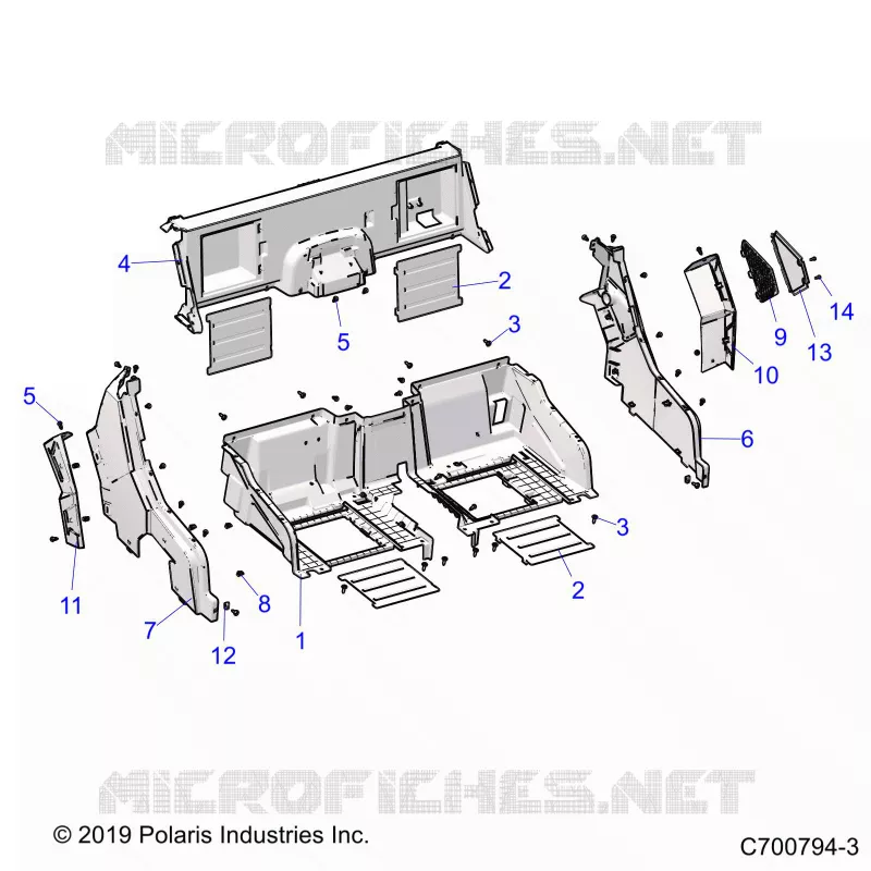 REAR BODYWORK CLOSEOFF AND FENDERS