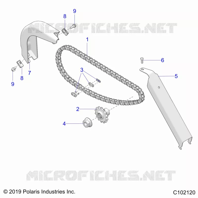 DRIVE TRAIN, CHAIN AND GUARDS