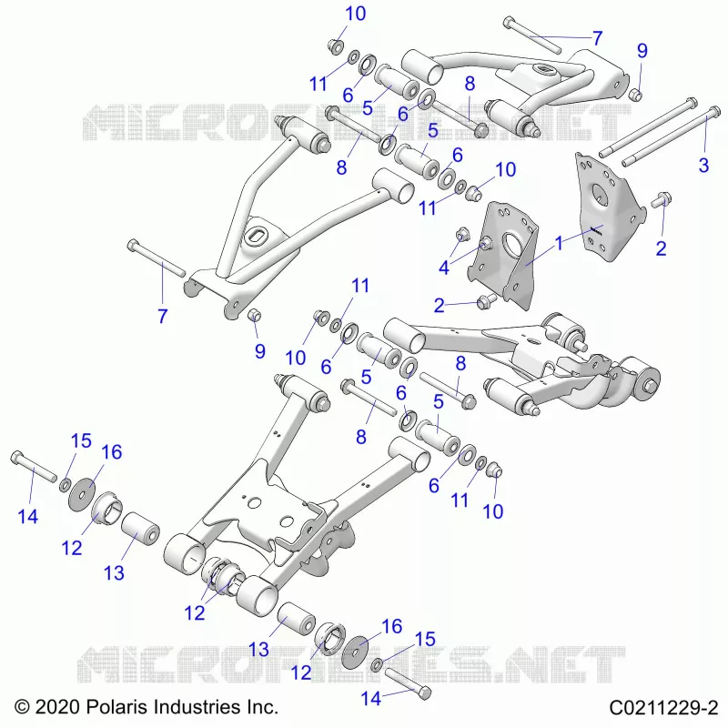 REAR SUSPENSION CONTROL ARM, MOUNTING