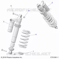 SUSPENSION, FRONT SHOCK MOUNTING