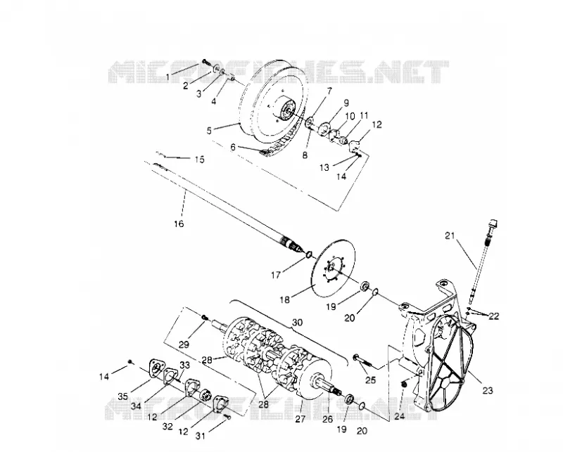 DRIVE TRAIN XLT SP 0966676 AND  EUROPEAN XLT SP E966676 (4931703170B009)