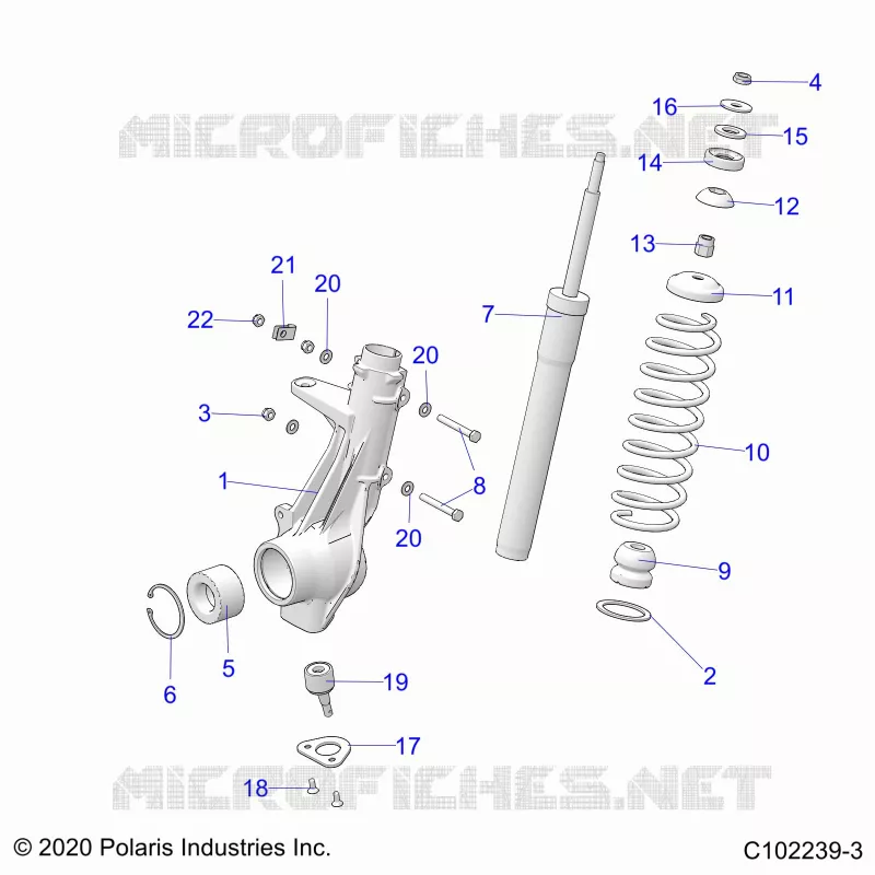 SUSPENSION, FRONT STRUT 